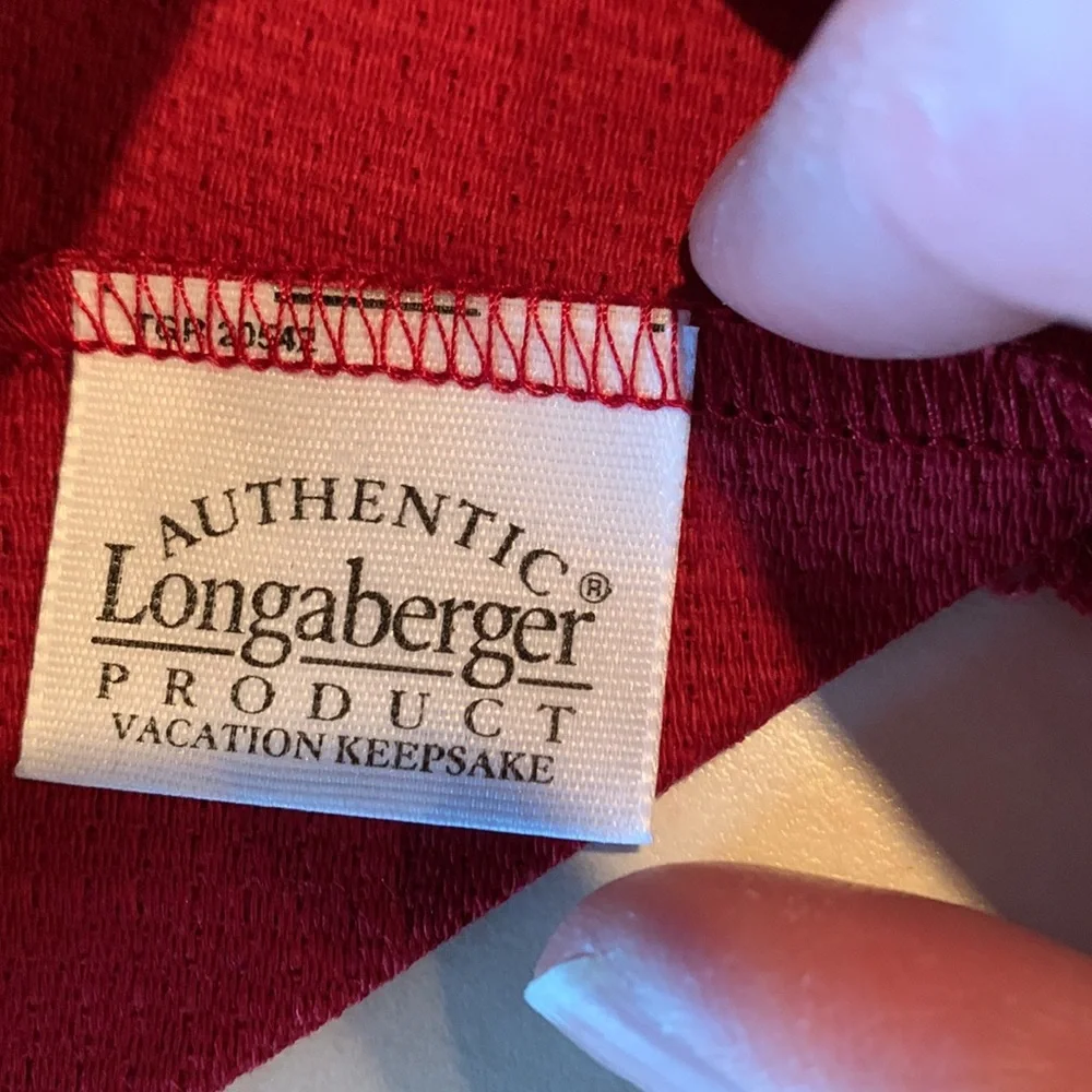 Longaberger Fabric Liner for the Vacation Keepsake Basket in Paprika. NEW